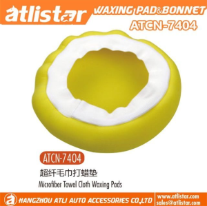 ATLI ATCN-7404 Ultra-Soft Microfiber Wax Applicator Pads Wax Applicator for Cars Wax Applicator microfiber towel cloth waxing pads