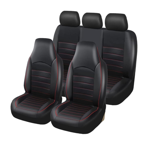 ATSC-4073 Universal Leather Full Set High Back Bucket Seat Cover Fit Most Cars Leather Car Seat Cover