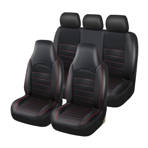 ATSC-4073 Universal Leather Full Set High Back Bucket Seat Cover Fit Most Cars Leather Car Seat Cover