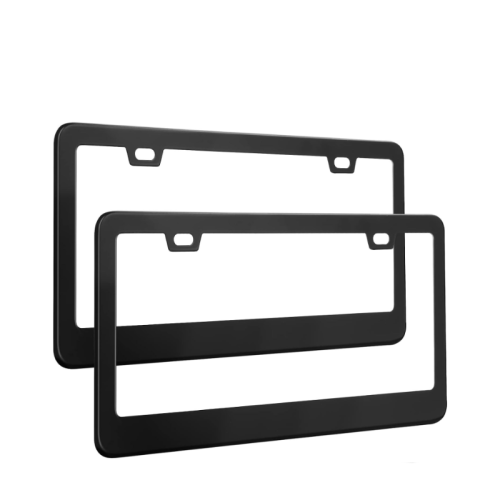 ATLF-001 2 Pack License Plate Frames Stainless Steel Car Accessories Car License Plate Frame