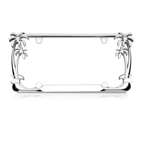 ATLF-010 Chrome Cute License Plate Frames for Women Car License Plate Frame