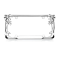 ATLF-010 Chrome Cute License Plate Frames for Women Car License Plate Frame