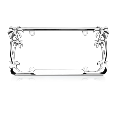 ATLF-010 Chrome Cute License Plate Frames for Women Car License Plate Frame