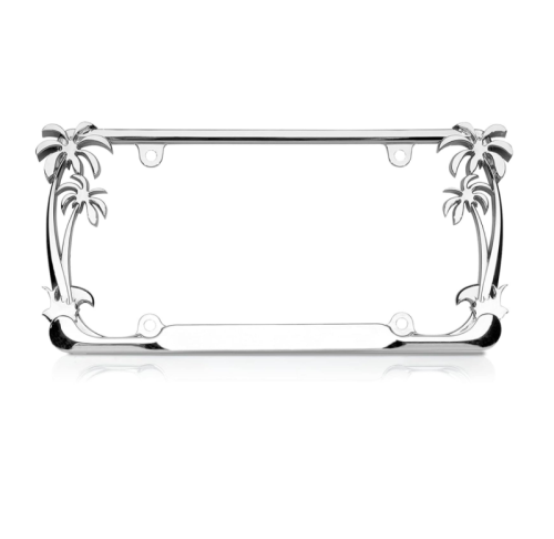 ATLF-010 Chrome Cute License Plate Frames for Women Car License Plate Frame