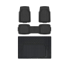ATCM-3316 All-Weather Set 5 piece with Cargo Liner  PVC Floor Mats