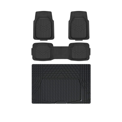 ATCM-3316 All-Weather Set 5 piece with Cargo Liner  PVC Floor Mats