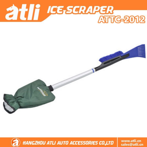 ATLI ATTC-2012 scraper & snow brush with Glove - Car Windshield Scraper for Ice- Quickly Scrape and Remove Snow While Staying Warm