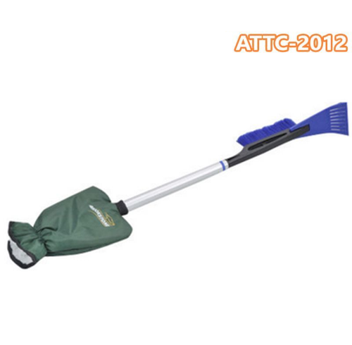 ATLI ATTC-2012 scraper & snow brush with Glove - Car Windshield Scraper for Ice- Quickly Scrape and Remove Snow While Staying Warm