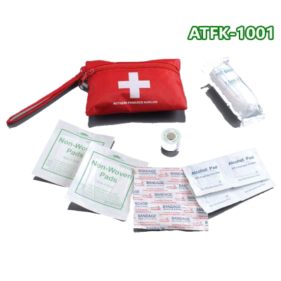 ATLI ATFK-1001 Small first aid kit, 16-piece first aid bag in case of emergency, first aid supplies in case of emergency and portable survival kit