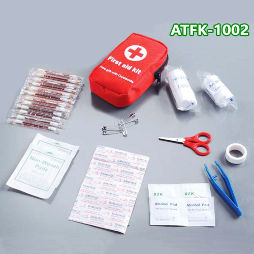 ATLI ATFK-1002 Small first aid kit, 28-piece first aid bag in case of emergency, first aid supplies in case of emergency and portable survival kit