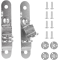 2 Pack Cargo Trailer Door Latch, Silver Trailer Door Hasp Bar Lock, Handle Keeper Padlock Hasp Latch, Enclosed Trailer Door Latch, Trailer Latch Lock for Trucks Race Enclosed car