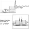 2 Pack Cargo Trailer Door Latch, Silver Trailer Door Hasp Bar Lock, Handle Keeper Padlock Hasp Latch, Enclosed Trailer Door Latch, Trailer Latch Lock for Trucks Race Enclosed car