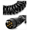 3M 7 Pin Trailer Light Board Extension Lead Coiled Cable with Male to Female Towing Adapter Plug Socket for Car Caravan Truck