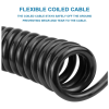 3M 13 Pin Trailer Extension Coiled Cable 13 Core Male & Female Connector Plug Wiring Harness Adaptor