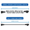 3M 13 Pin Trailer Extension Coiled Cable 13 Core Male & Female Connector Plug Wiring Harness Adaptor