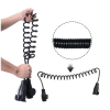 3M 13 Pin Trailer Extension Coiled Cable 13 Core Male & Female Connector Plug Wiring Harness Adaptor