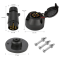7 Pin Trailer Plug Socket,12V 7 Pole Male and Female Connector with Rubber Gasket for Caravan,Trailer,Truck,RV,Trailer Accessories Adapter