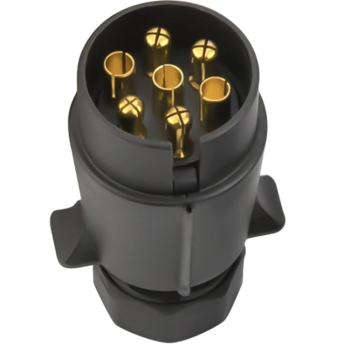 7 Pin Trailer Plug Socket,12V 7 Pole Male and Female Connector with Rubber Gasket for Caravan,Trailer,Truck,RV,Trailer Accessories Adapter