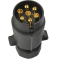 7 Pin Trailer Plug Socket,12V 7 Pole Male and Female Connector with Rubber Gasket for Caravan,Trailer,Truck,RV,Trailer Accessories Adapter