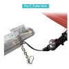 Heavy Duty Trailer Hitch, Trailer Coupling Connecting Hitch Pressed Steel Coupling Braked Drawbar Hitch Ball Universal Pressed Steel Tow Bar Hitch for Lightweight Trailers, Couples to 50mm Tow Balls