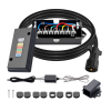7 Way Trailer Cord and 7 Gang Junction Box Kit with 12V Breakaway Switch and Plug Holder Heavy Duty 8 FT Trailer Wiring Harness Kit for Trailers RVs Campers