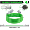 2 Pack 7 Way Trailer Cord 12 FT ABS Electrical Power Cord Heavy Duty Green Straight Power Wire Cable for Semi Trucks Trailers Tractors