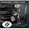 Semi Truck Air Lines Kit 12 FT 3 in 1 ABS Electric Power Line Air Hoses with Gladhands, Handles, Holder and Tender Spring Kit for Semi Truck Trailer Tractor