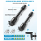 6 Inch Adjustable Trailer Hitch Fit 2 Inch Receiver, Dual Solid Ball 2