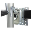 Trailer Jack with Dual Wheels - 26-1/2" to 38" Lift Swing Back - 1500 lbs. Capacity ,Zinc, Grey