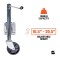 Bolt On Boat Trailer Jack with Wheel | Heavy-Duty | Side Mount Swivel Tongue | Side-Wind Crank | 10