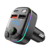ATLI ATCBS-1014 Bluetooth Car MP3 Player with Hands-Free Calling - FM Transmitter & 3A Fast USB Charger for Cars, Trucks, SUVs
