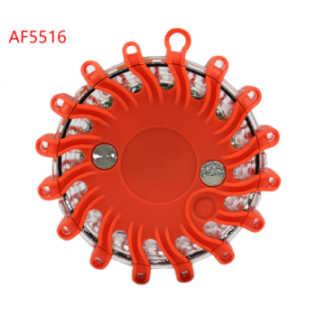 ATLI AF5516 LED Road Flares Emergency Kit - 9 Lighting Modes, Magnetic Hook for Roadside Rescue & Safety (Ideal Holiday Gift, Batteries Not Included)