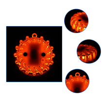 ATLI AF5516 LED Road Flares Emergency Kit - 9 Lighting Modes, Magnetic Hook for Roadside Rescue & Safety (Ideal Holiday Gift, Batteries Not Included)