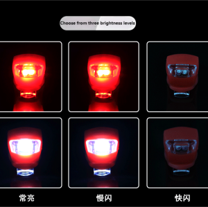 ATLI AF5239 Bike Light Set - LED Headlight & Tail Light for Road/Mountain Bicycles, Scooters with Warning Functions