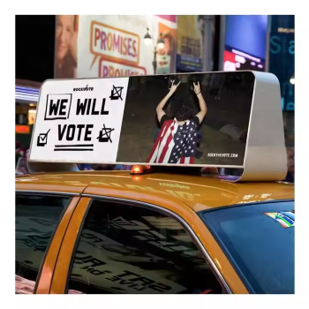 ATLI LED Taxi Roof Sign - Full Color 4G/WiFi Digital Advertising Display for Cabs with Remote Content Management