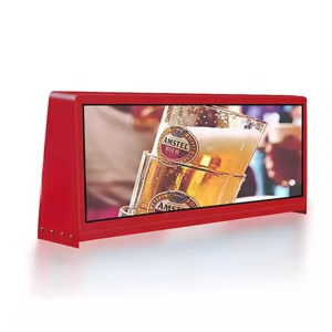 ATLI LED Taxi Roof Sign - Full Color 4G/WiFi Digital Advertising Display for Cabs with Remote Content Management