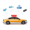 ATLI LED Taxi Roof Sign - Full Color 4G/WiFi Digital Advertising Display for Cabs with Remote Content Management