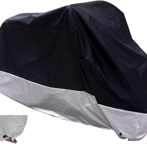ATCZ-4755 All Season Black Waterproof Sun Motorcycle Cover