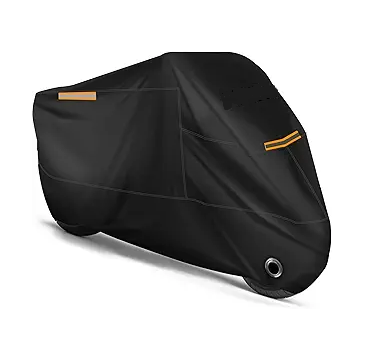 ATCZ-4755 All Season Black Waterproof Sun Motorcycle Cover