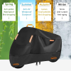 ATCZ-4757 Motorcycle Cover Waterproof Outdoor for Touring Cruiser