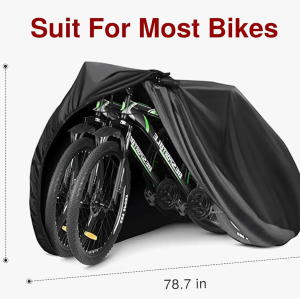 ATCZ-4758 Bike Cover Outdoor Waterproof Bicycle Covers Rain Sun UV Dust Wind Proof with Lock Hole