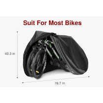 ATCZ-4758 Bike Cover Outdoor Waterproof Bicycle Covers Rain Sun UV Dust Wind Proof with Lock Hole
