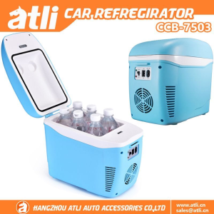 Portable Car Fridge - Mini Refrigerator with Battery Protection for Camping & Travel