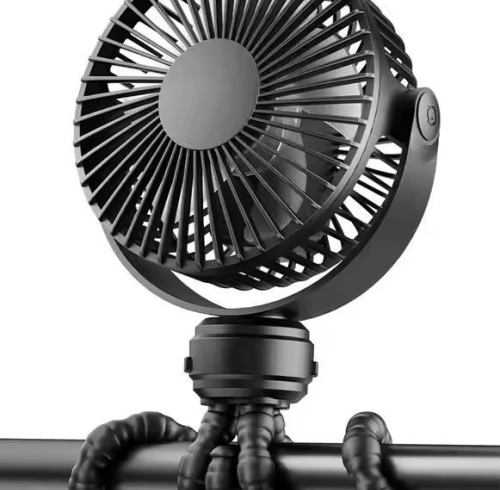 ATLI ATCEF-1015 5V 4W USB Baby Stroller Fan - Quiet Mini Clip-on Fan with Flexible Neck for Pram, Crib & Car Seat