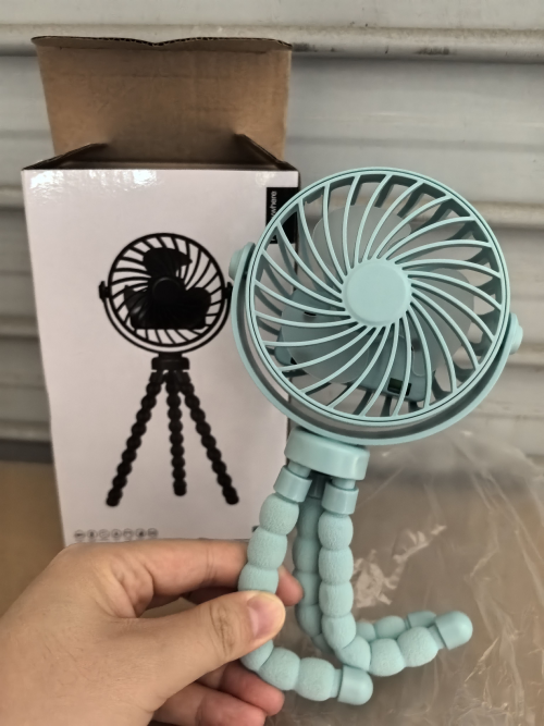 ATLI ATCEF-1015 5V 4W USB Baby Stroller Fan - Quiet Mini Clip-on Fan with Flexible Neck for Pram, Crib & Car Seat