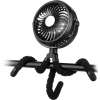 ATLI ATCEF-1015 5V 4W USB Baby Stroller Fan - Quiet Mini Clip-on Fan with Flexible Neck for Pram, Crib & Car Seat