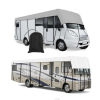 RV Roof Cover 210D/300D Oxford Waterproof Tear-Resistant Durable caravan cover