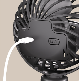 ATLI ATCEF-1015 5V 3W USB Baby Stroller Fan - Quiet Mini Clip-on Fan with Flexible Neck for Pram, Crib & Car Seat