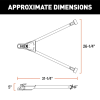 5000 lbs Capacity 2 Inch Universal Trailer Coupler - Flat/Dinghy Towing for RV & Car Accessories