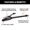 5000 lbs Capacity 2 Inch Universal Trailer Coupler - Flat/Dinghy Towing for RV & Car Accessories